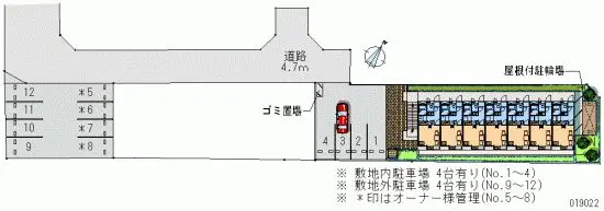 ★手数料０円★愛甲郡愛川町中津　月極駐車場（LP）